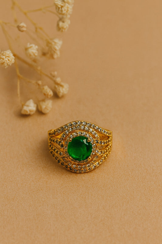 Noor-e-Jahan Adjustable Zirconium Ring