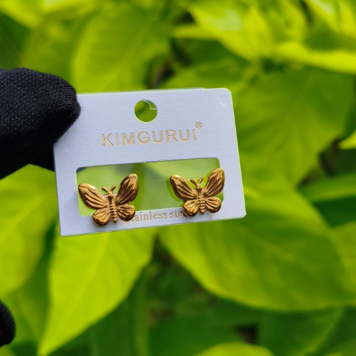 Elegant Butterfly Stud Earrings