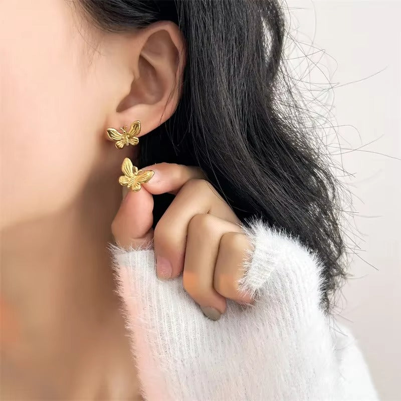 Elegant Butterfly Stud Earrings